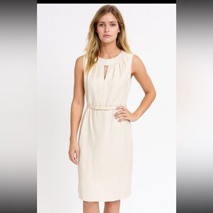 Tahari Arthur Levine Ladies Size 14 NWT Ivory White Dress